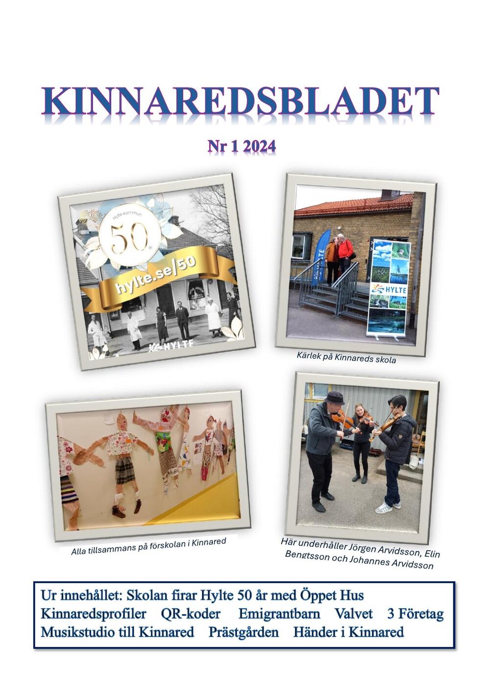 Omslaget till Kinnaredsbladet 2024